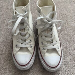 Classic White High-Top Sneakers